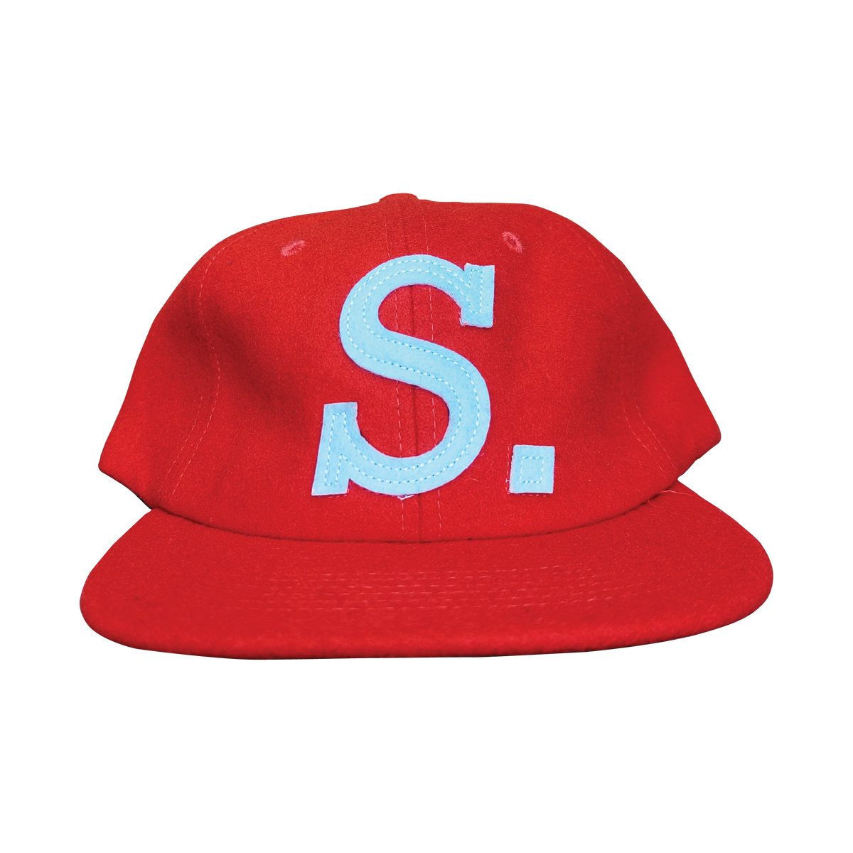 1.4 S.W.A.N.K Melton 6 Panel Strapback Cap - Red