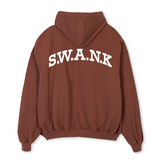 1.1 S.W.A.N.K STAFF Vintage Brown Oversized Hoodie