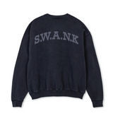 1.1 S.W.A.N.K Vintage Black Oversized Crewneck Sweater