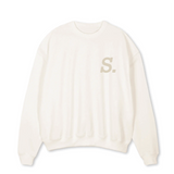 1.1 S.W.A.N.K Vintage White Oversized Crewneck Sweater