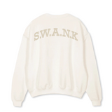 1.1 S.W.A.N.K Vintage White Oversized Crewneck Sweater