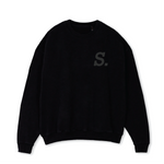 1.2 S.W.A.N.K Black Oversized Crewneck Sweater