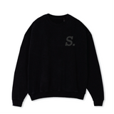 1.4 S.W.A.N.K Black Oversized Crewneck Sweater