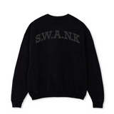 1.2 S.W.A.N.K Black Oversized Crewneck Sweater