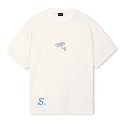 1. S.W.A.N.K BEWARE Oversized T-shirt - Vintage White
