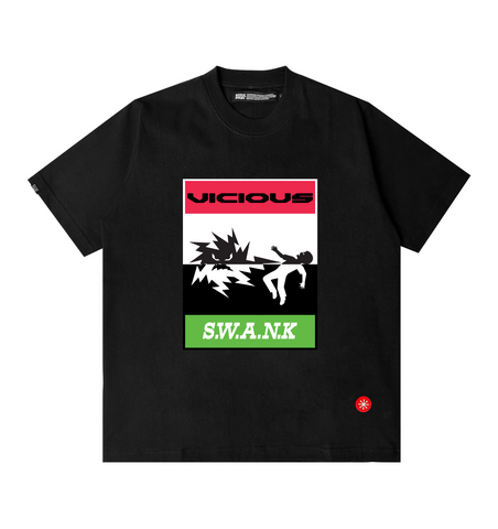 1. VICIOUS S.W.A.N.K GRAPHIC T-SHIRT - BLACK