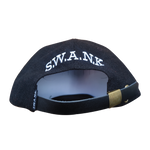 1. S.W.A.N.K Melton 6 Panel Strapback Cap - Black