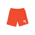 1. S.W.A.N.K BEWARE Sweatshorts - Hot Orange