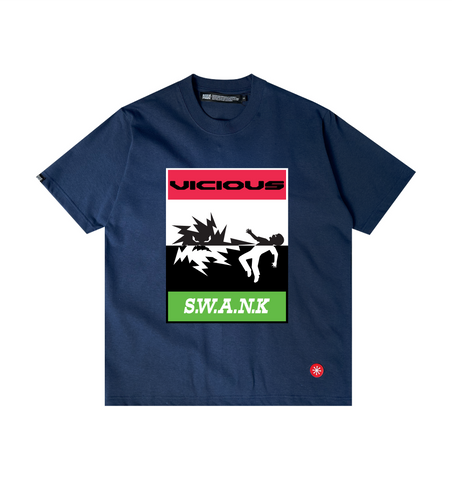 1. VICIOUS S.W.A.N.K GRAPHIC T-SHIRT - MEADIVAL BLUE