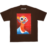 1. S.W.A.N.K x NJABULO HLOPHE STAPLE T-SHIRT - MACHIATTO BROWN