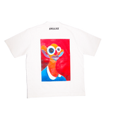 1. S.W.A.N.K x NJABULO HLOPHE STAPLE T-SHIRT - WHITE