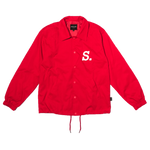 1.2 S.W.A.N.K UV Activated Print Coach Jacket - Red