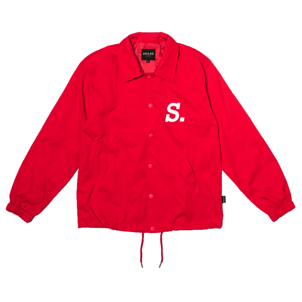 1.2 S.W.A.N.K UV Activated Print Coach Jacket - Red