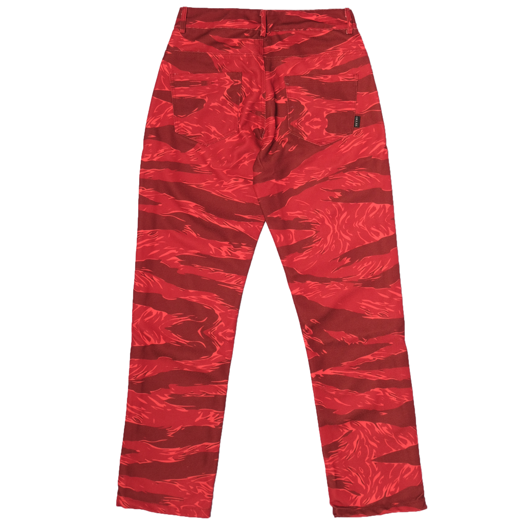 Supreme red top camo pants