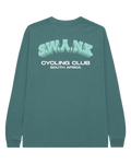 14. S.W.A.N.K CYCLING CLUB Teal L/S T-shirt
