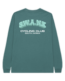 14. S.W.A.N.K CYCLING CLUB Teal L/S T-shirt